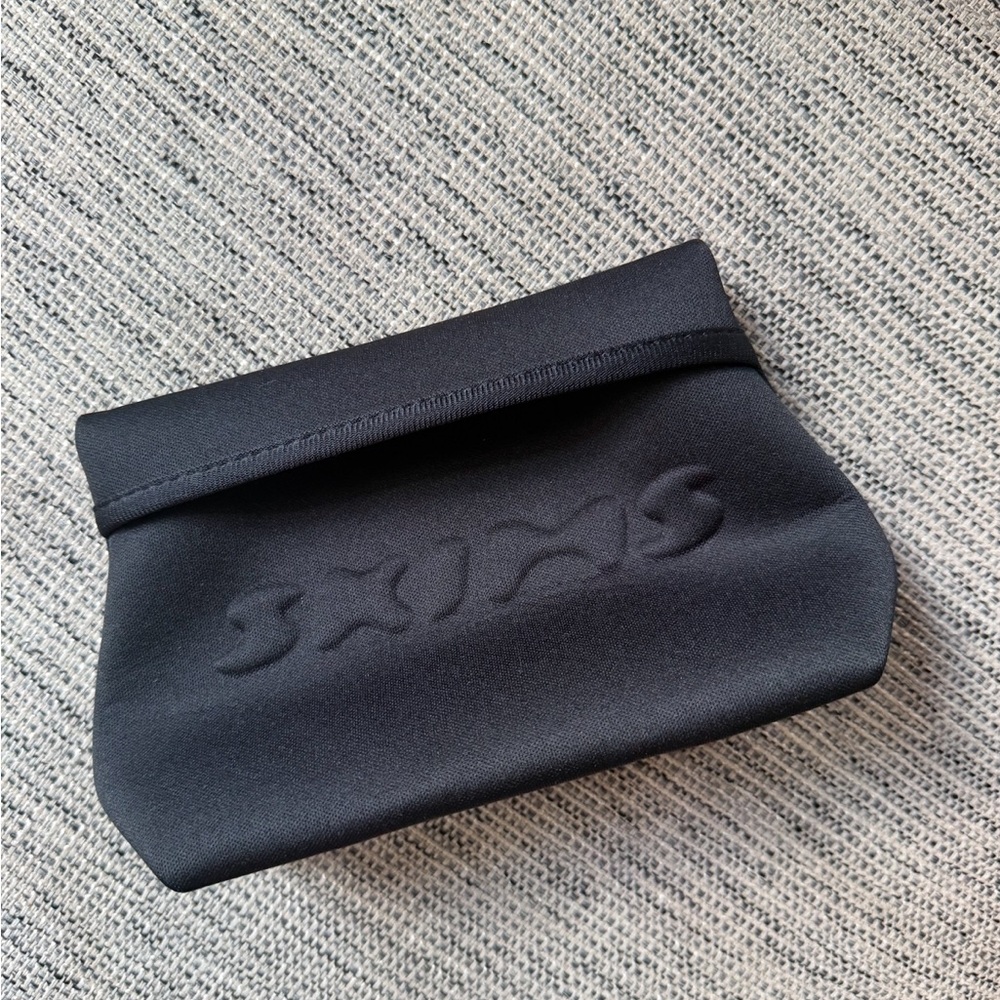 SKIMS Neoprene Black Travel Pouch